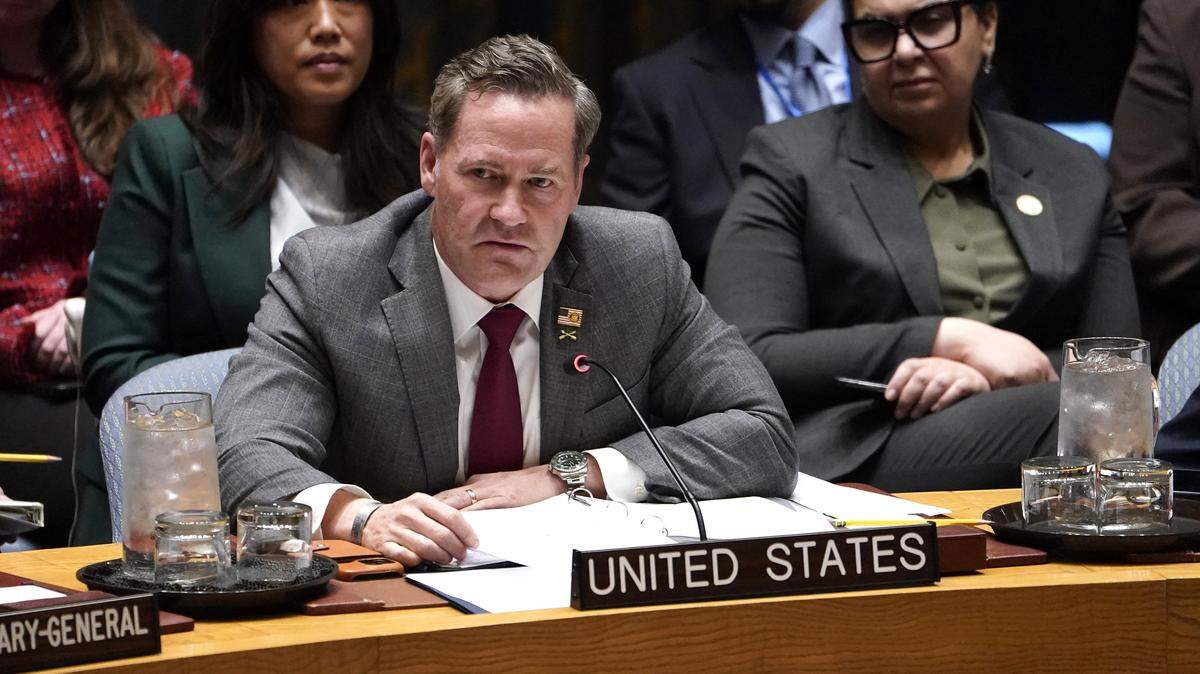 Mike Waltz, embajador de los Estados Unidos ante las Naciones Unidas, interviene durante la reunión del Consejo de Seguridad de las Naciones Unidas sobre la situación en Oriente Medio, incluida la cuestión palestina, el 18 de febrero de 2026 en la ciudad de Nueva York.