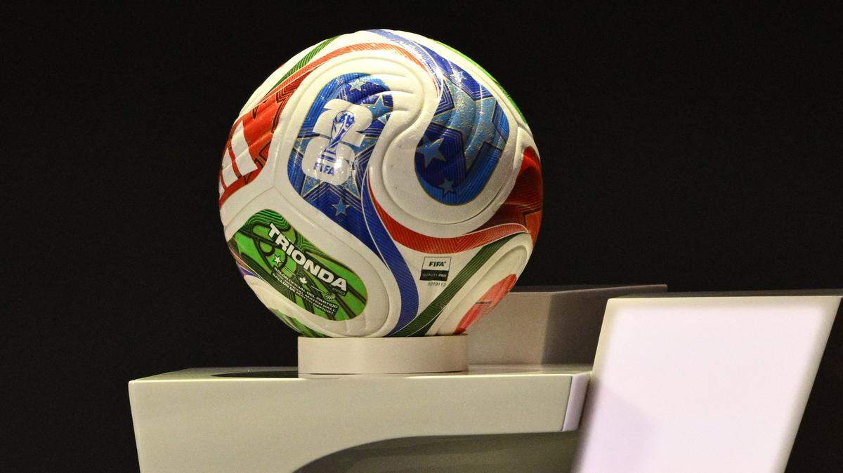 The official FIFA 2026 Football World Cup ball is seen during the draw for the tournament taking place in the US, Canada and Mexico, at the Kennedy Center, in Washington, DC, on December 5, 2025. (Photo by Mandel NGAN / AFP via Getty Images)