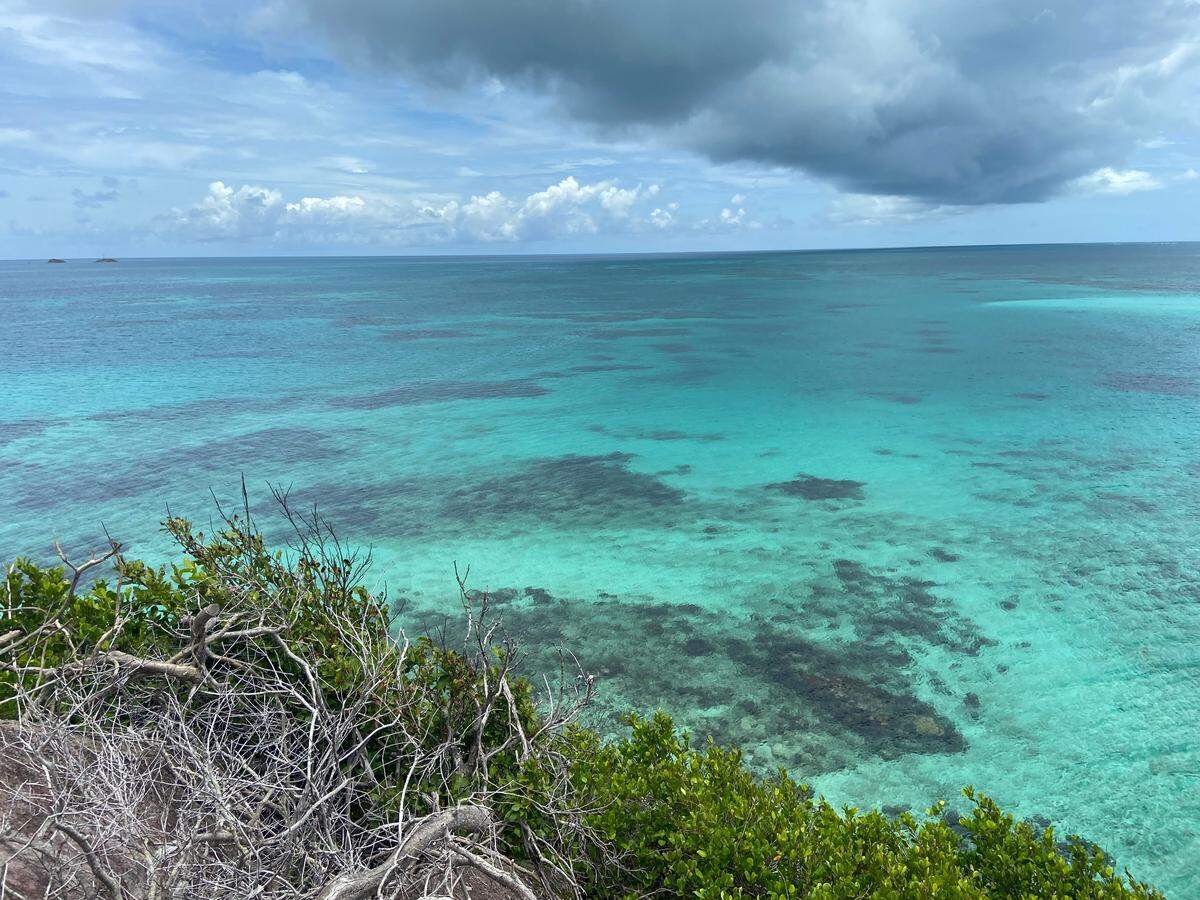 Vista del mar desde Cayo Cangrejo.