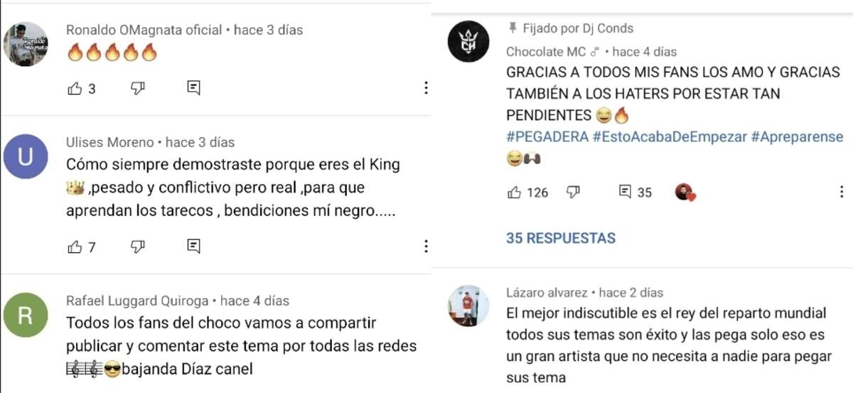 Reacciones de los fans de Chocolate