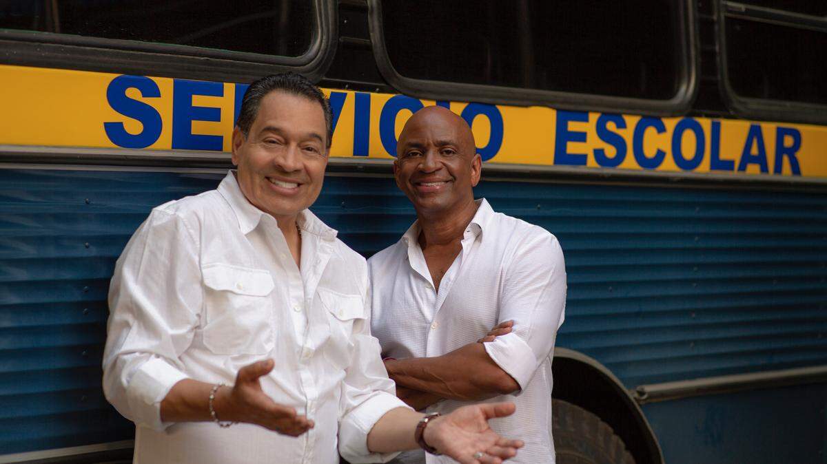 Tito Nieves junto a Sergio George.