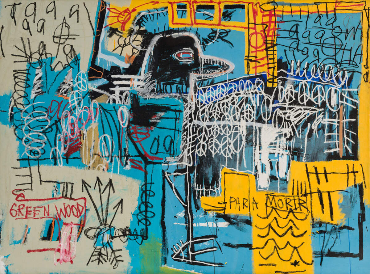 La familia Rubell adquirió “Bird on Money”, 1981, de Jean-Michel Basquiat en 1981. Se exhibirá este año en el Rubell Museum.