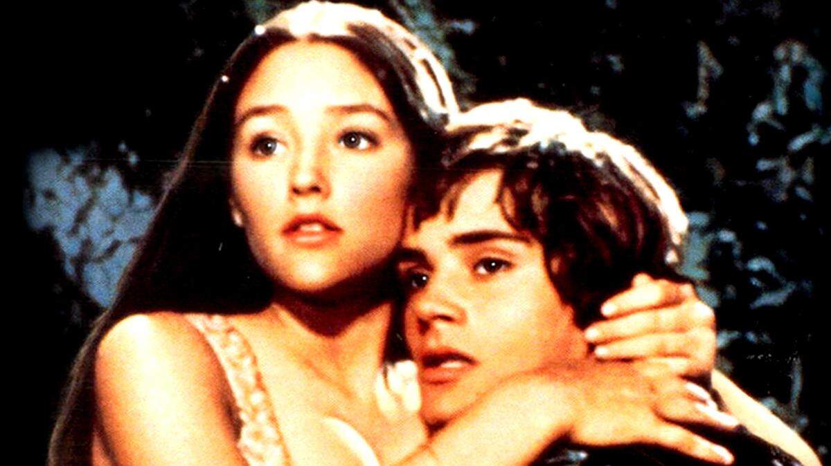 Olivia Hussey y Leonard Whiting.