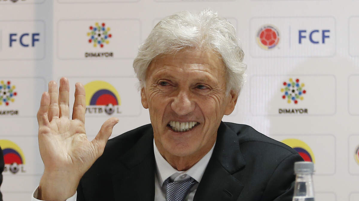 José Pekerman habla en la conferencia de prensa donde anunció que no seguirá al frente de la selección de Colombia, el 4 de septiembre de 2018 en Bogotá, Colombia.