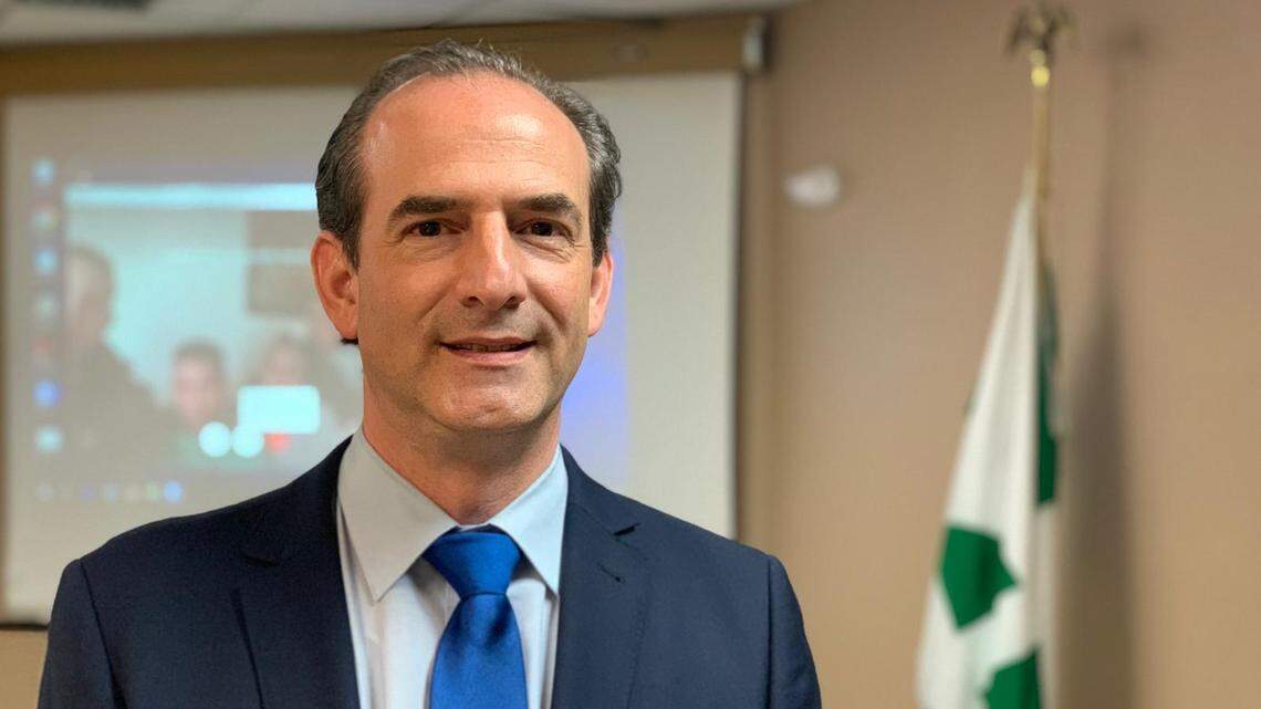 Javier Larrondo, presidente de la ONG Defensores de los Presos Cubanos, explicó este jueves 5/23/2019 en Miami la demanda presentada contra el gobierno cubano en múltiples instancias internacionales por ‘esclavismo, persecución y otros actos inhumanos’.