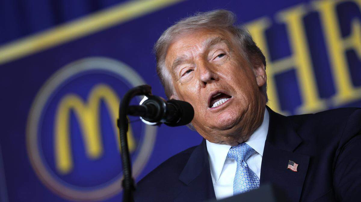 WASHINGTON, DC - NOVEMBER 17: U.S. President Donald Trump delivers remarks at the McDonald's Impact Summit at the Westin DC Downtown on November 17, 2025 in Washington, DC. Trump spoke on the economy and highlighted his One Big Beautiful Bill Act, including its provisions for tax breaks on tips and overtime as he addressed the group of McDonald's restaurant franchise owners. (Photo by Win McNamee/Getty Images)