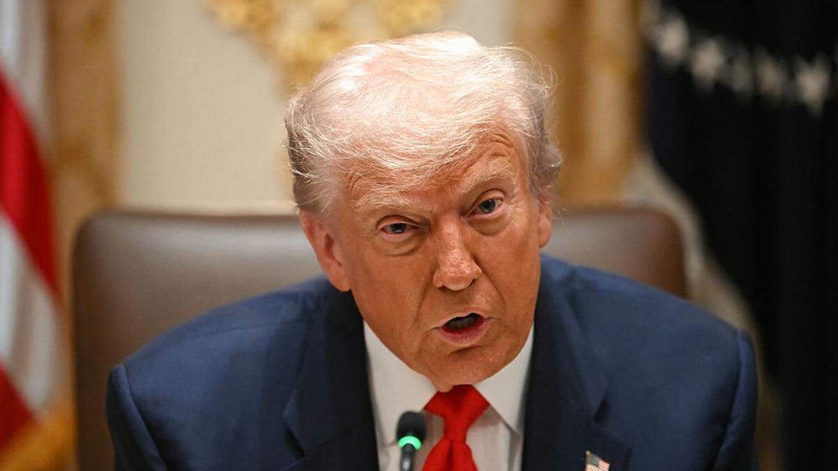 US President Donald Trump speaks during a meeting with Argentina's President Javier Milei at the White House in Washington, DC, on October 14, 2025. (Photo by ANDREW CABALLERO-REYNOLDS / AFP) (Photo by ANDREW CABALLERO-REYNOLDS/AFP via Getty Images)