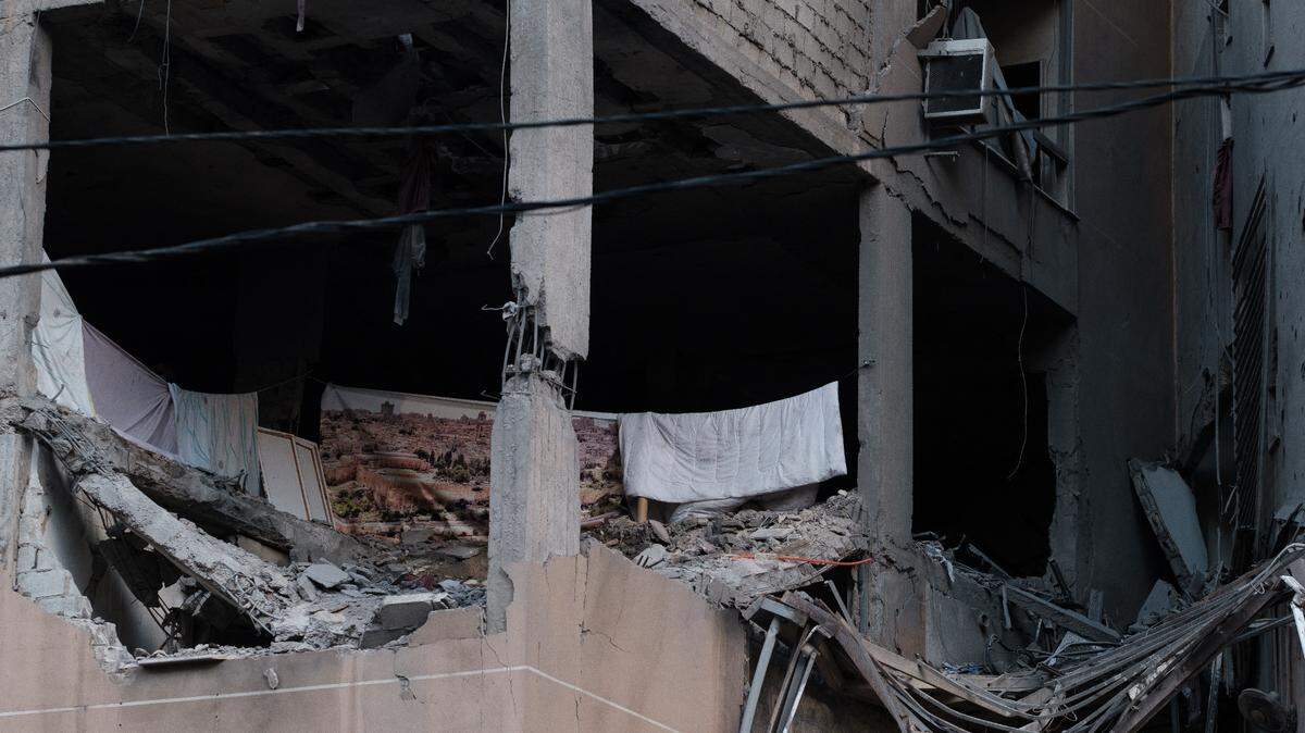Vista del edificio atacado con drones donde murió Saleh al-Arouri, líder adjunto de Hamas, en el suburbio sur de Beirut, el 3 de enero de 2024.
