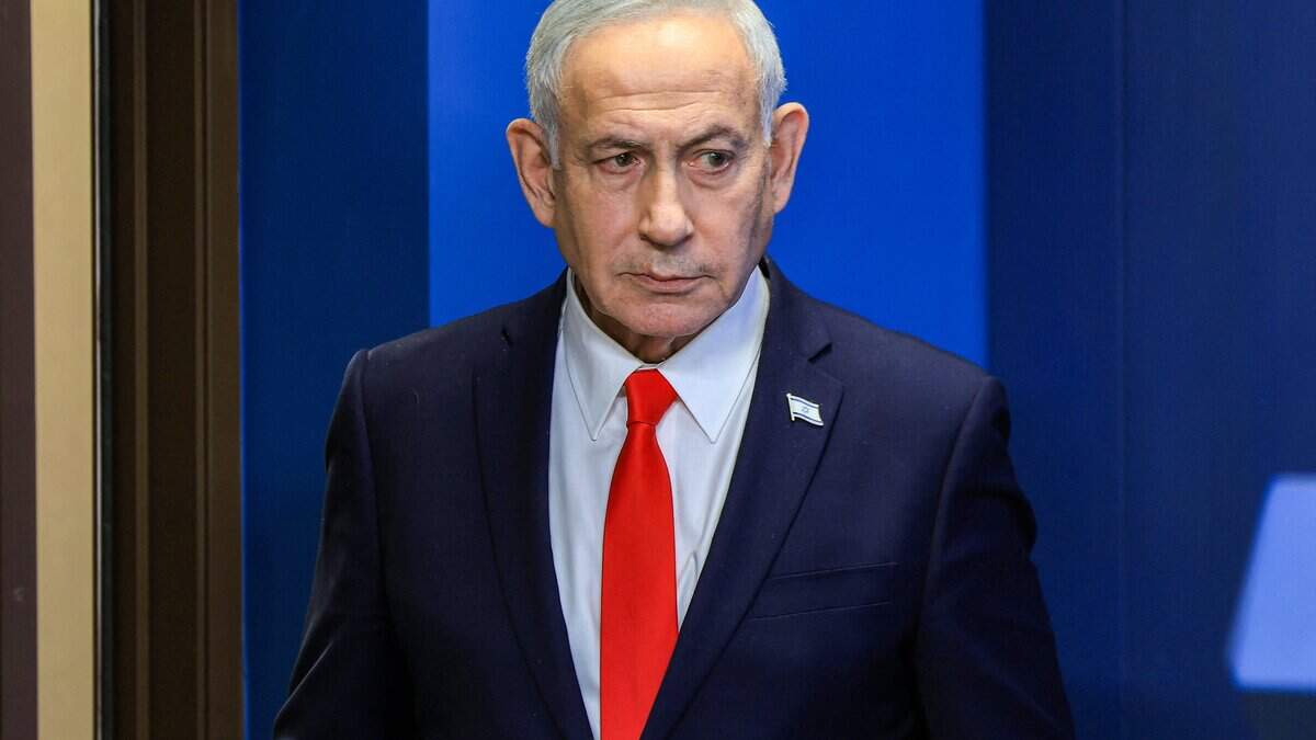 El primer ministro de Israel, Benjamin Netanyahu, ofrece una conferencia de prensa en Jerusalén el 15 de junio de 2026.