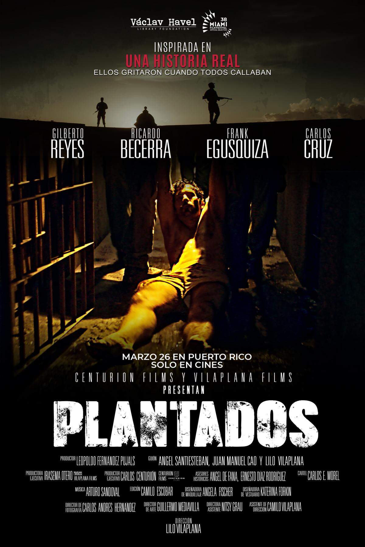 Poster for the film Plantados, winners of the 38th Miami Film Festival’s Audience Awards.