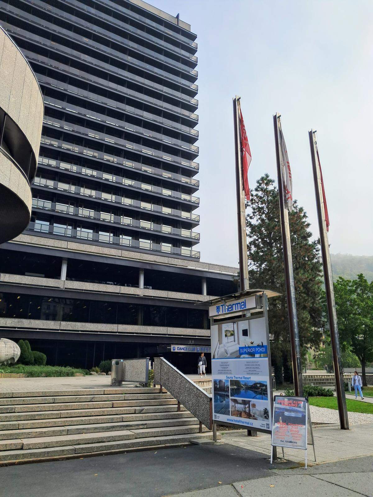 Hotel Termal, edificio brutalista de la era soviética.