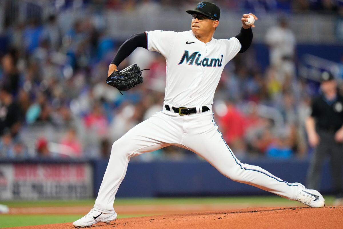 El abridor de los Marlins Jesús Luzardo ponchó a 13 bateadores de los Rockies de Colorado, un tope en su carrera en las Mayores.