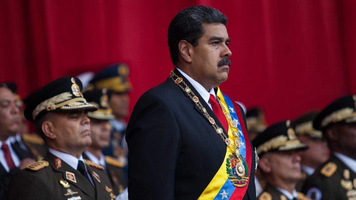 El presidente venezolano Nicolás Maduro asiste a un evento en el Ministerio de Defensa en Caracas, el 24 de mayo del 2018.