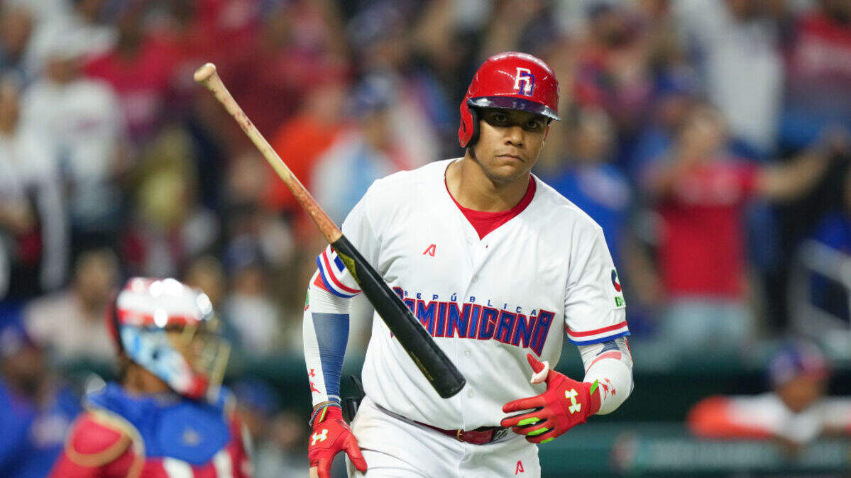 El jardinero Juan Soto es una de las grandes estrellas de República Dominicana para el Clásico Mundial de Béisbol 2026.
