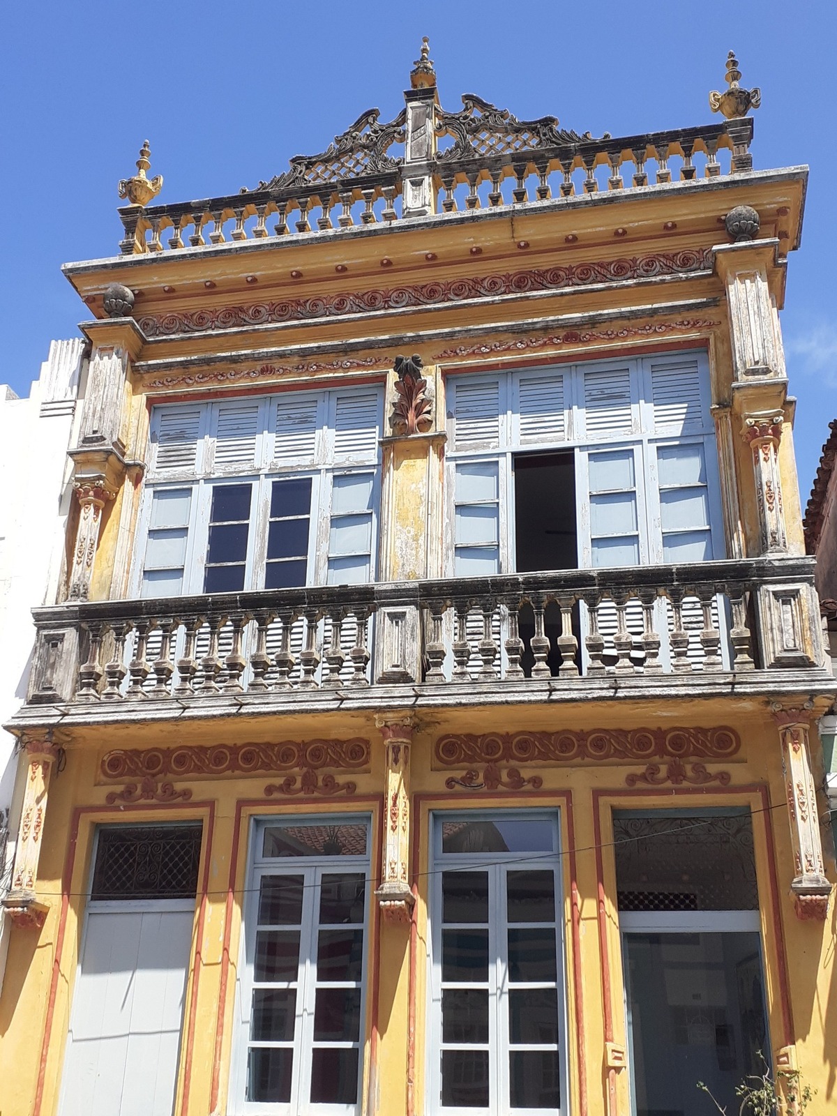 Una casa del barrio do Carmo en Salvador de Bahía.