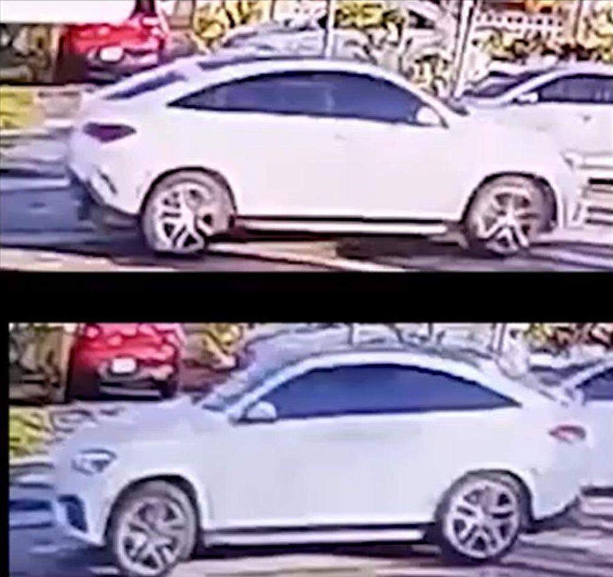 Las imágenes de vigilancia muestran una SUV Mercedes blanca pasando varias veces frente a la vivienda, según la Oficina del Sheriff de Broward.