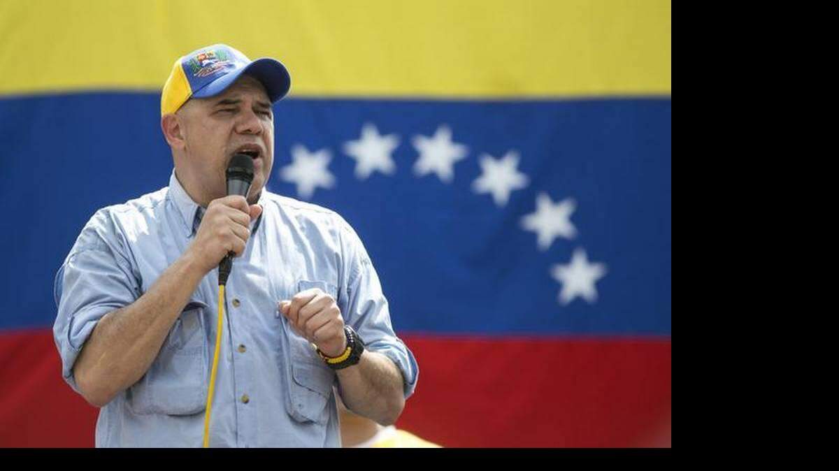 El secretario ejecutivo de la alianza de la oposición venezolana, Jesús Torrealba.  