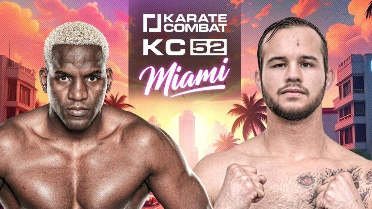 Robelis Despaigne (izq.) regresa este viernes en Miami al foso de Karate Combat. El Big Boy cubano enfrentará a Marcos Brigagao como parte de la porción principal del evento KC 52