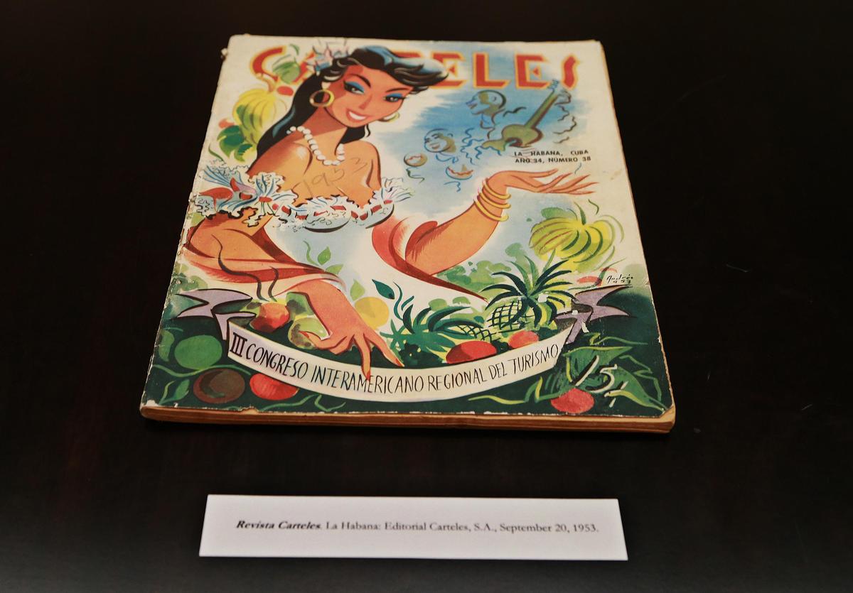 Un ejemplar de la revista Carteles, del 20 de septiembre de 1953, anuncia la celebración del III Congreso Regional de Turismo en la isla. Esta revista, parte de la Colección Cubana de UM, fue uno de los materiales citados por John Andrew Gustavsen para su tesis doctoral de 2009 sobre turismo e identidad en Cuba, desde 1945 al 2007.