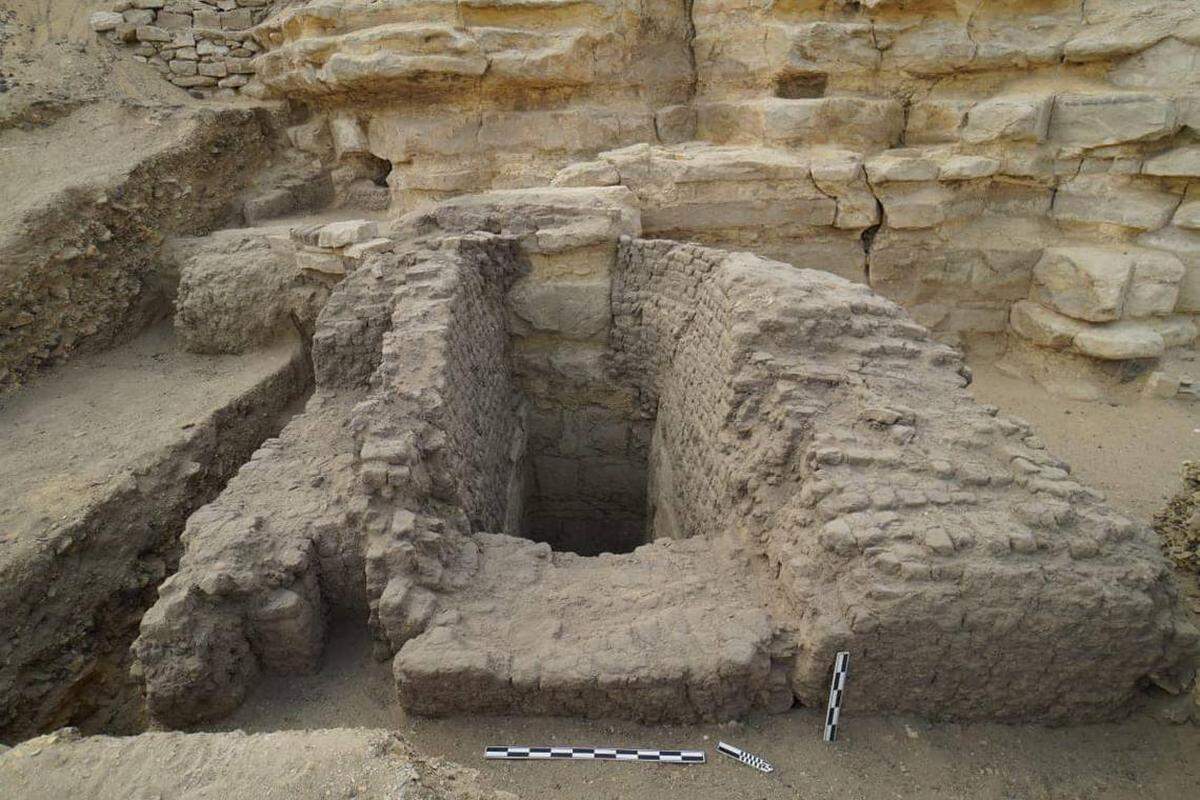 La tumba de 4,600 años que se encontró en el sitio arqueológico de Saqqara, Egipto.
