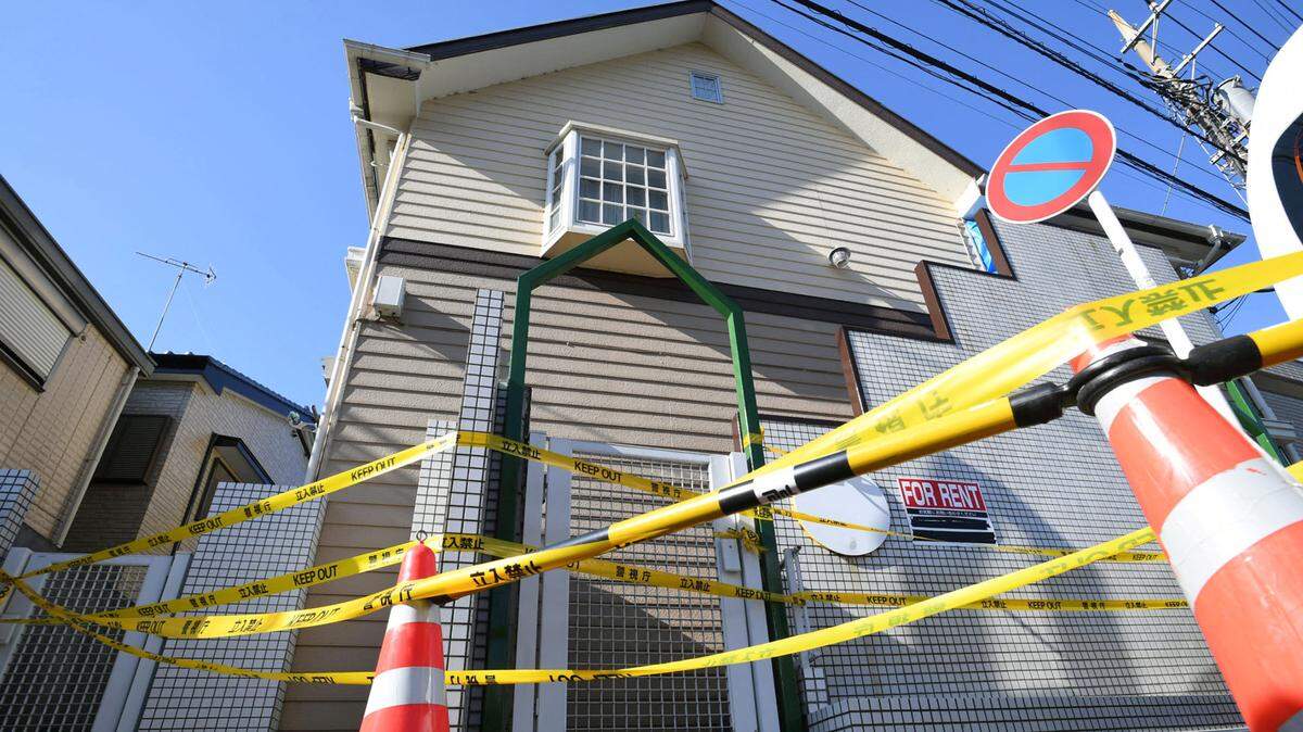 Esta foto muestra el edificio de apartamentos de Takahiro Shiraishi en la ciudad de Zama, prefectura de Kanagawa, el 6 de noviembre de 2017. Shiraishi, de 27 años, mató a 9 personas y dejó partes de sus cuerpos en su pequeño estudio.