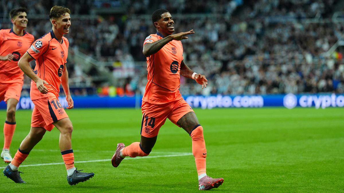 Un doblete del delantero inglés Marcus Rashford dio este jueves el triunfo al Barcelona 2-1 en el estreno de la Liga de Campeones ante Newcastle en St. Jame’s Park.
