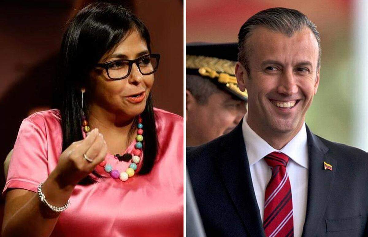 Delcy Rodríguez, Tareck El Aissami.