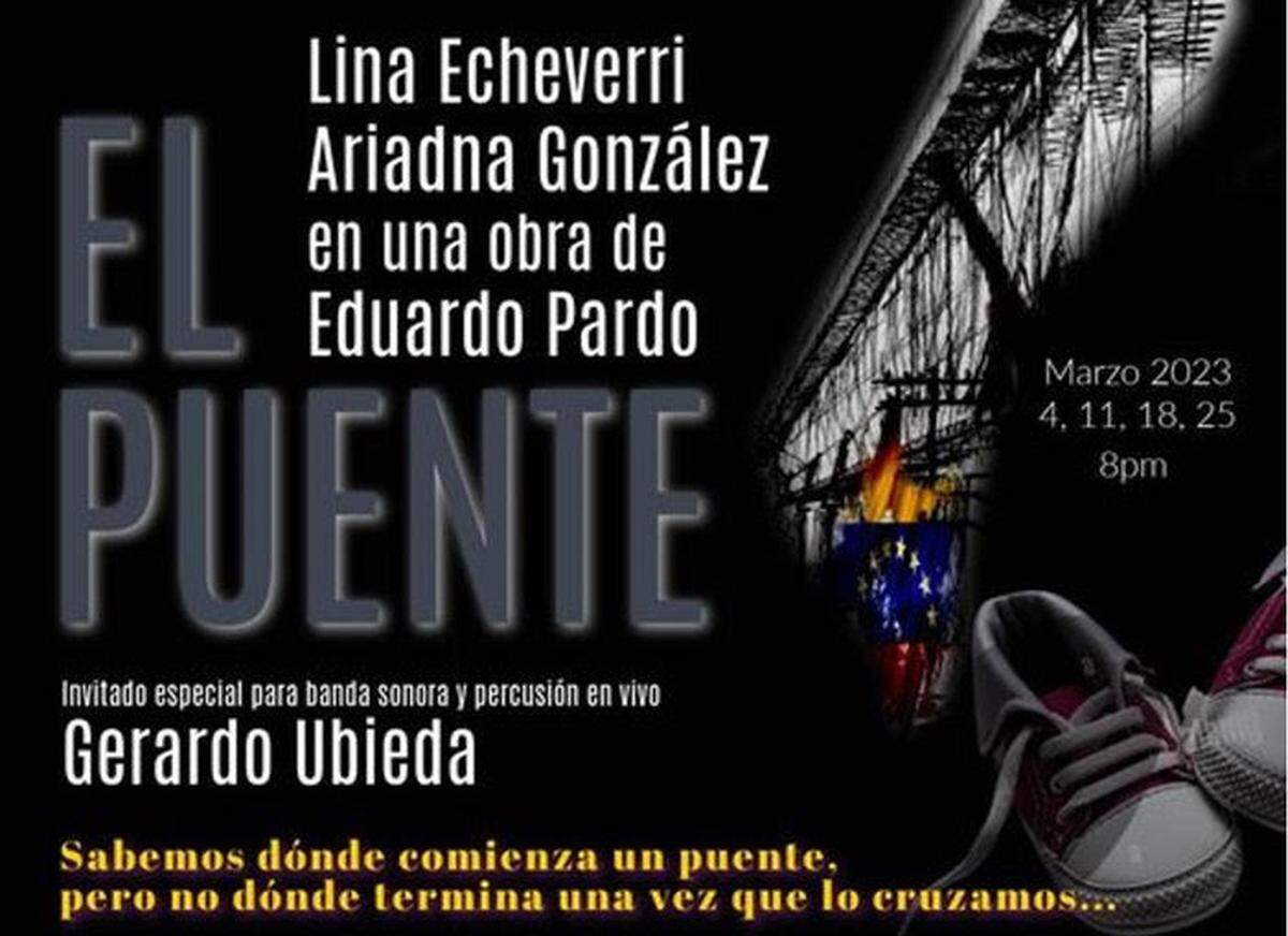 ‘El Puente’, obra de teatro escrita por Eduardo Pardo en el Miami Hispanic Cultural Arts Center.