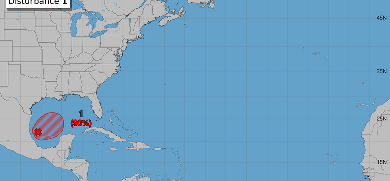 Sistema en el Golfo podría convertirse pronto en la próxima tormenta con nombre