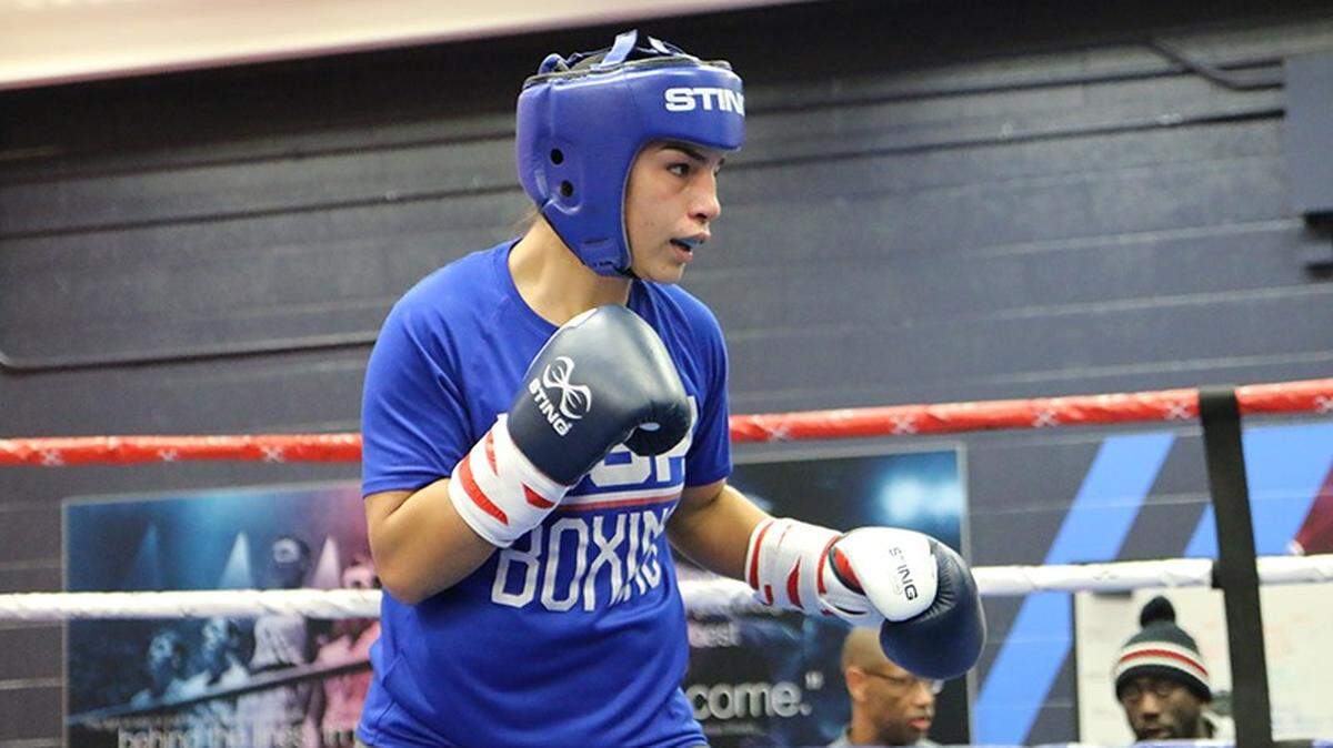 YARISEL RAMIREZ, una cubana, es esperanza de medalla para Estados Unidos en el boxeo panamericano.