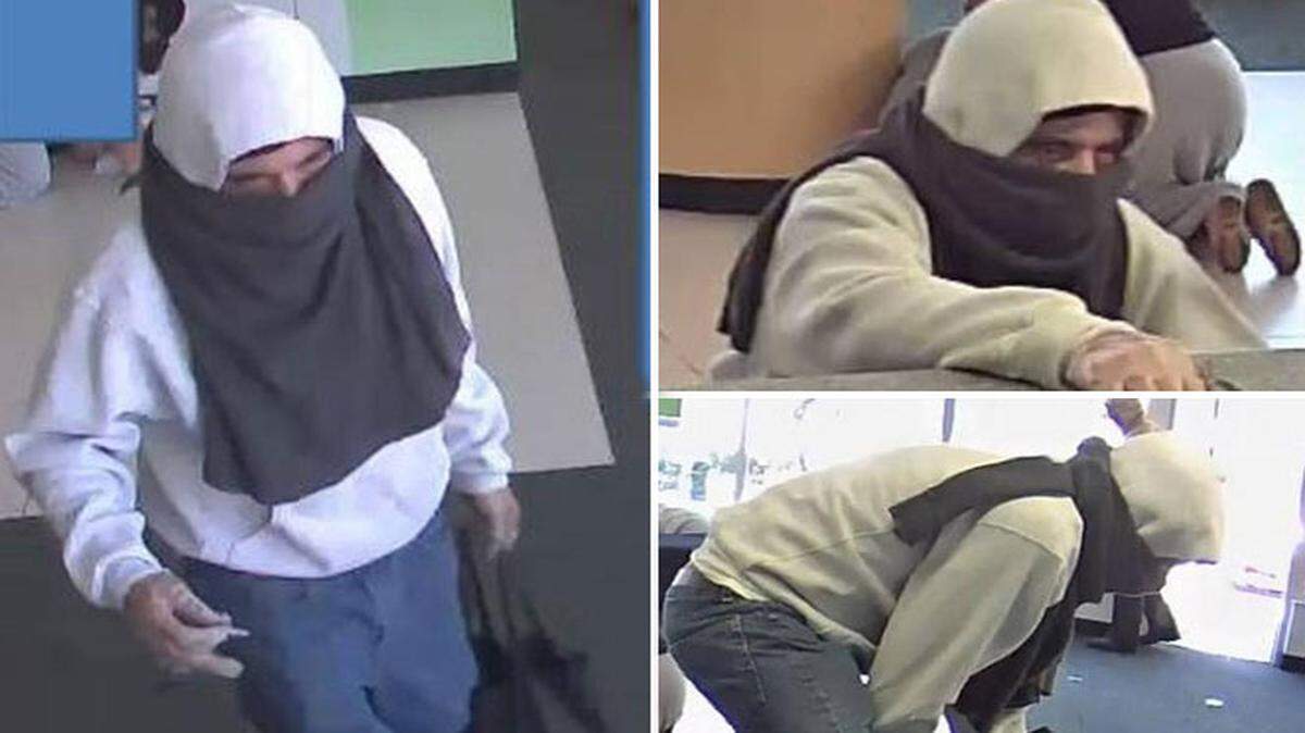 El FBI publicó imágenes de uno de los ladrones que asaltó el domingo el banco el TD Bank en Miami Shores.