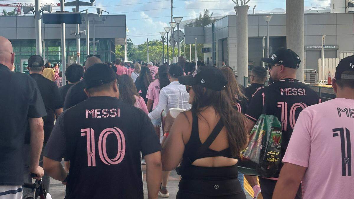 Inter Miami CF fans attended the team’s inaugural match at its new venue, Miami Freedom Park, on Saturday, April 4, 2026.