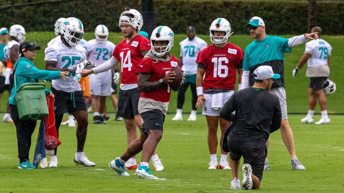 Los Dolphins empiezan a afilar el cuchillo, pero evitan ser atrapados por algunos dramas en el equipo