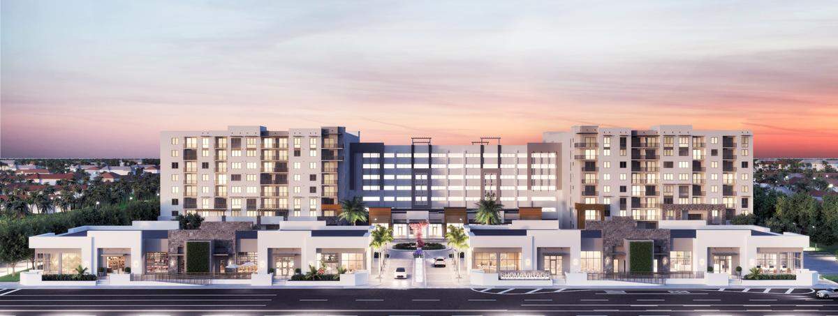 Representación de cómo quedará Shoma Village, ubicada en el 445 Hialeah Dr, en Hialeah.