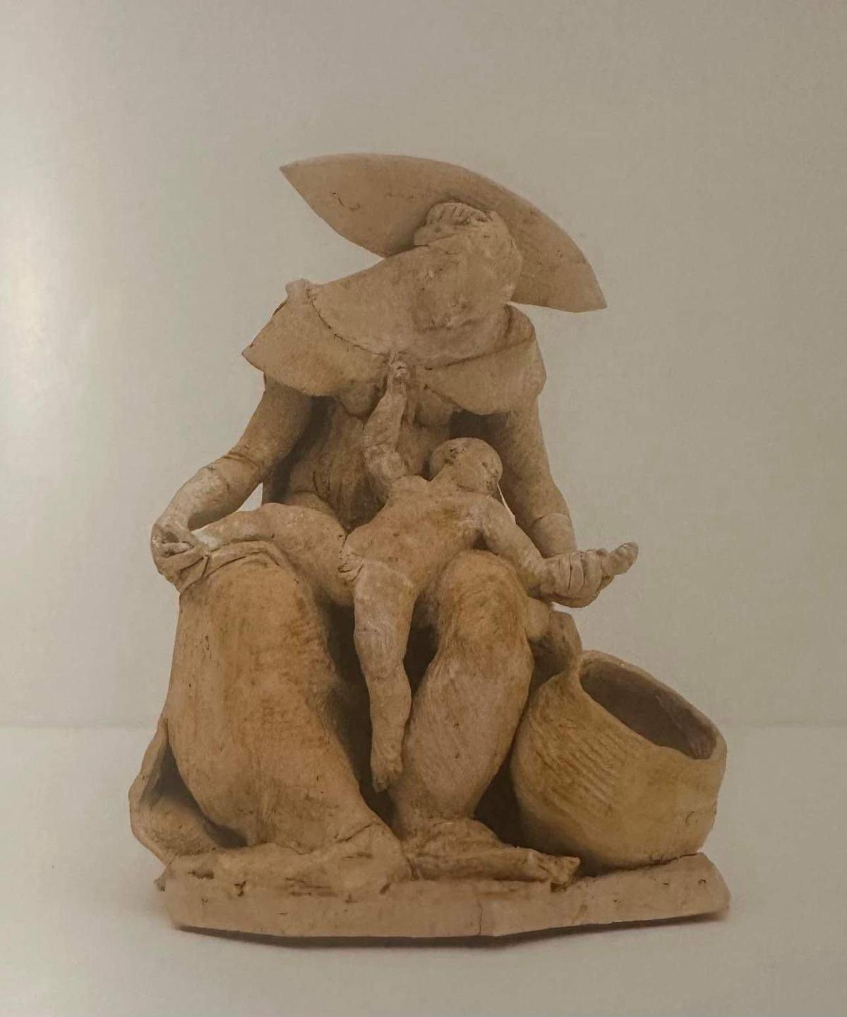 Obra del artista Pablo Cano titulada “La Pietá cubana”, que forma parte de la muestra por el 50 aniversario de la Ermita de la Caridad en Miami.