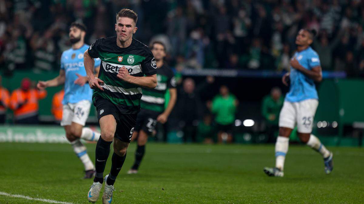 Con tres goles de Viktor Gyokeres, el Sporting de Lisboa derrotó 4-1 al Manchester City, este martes en la cuarta jornada de la Liga de Campeones.