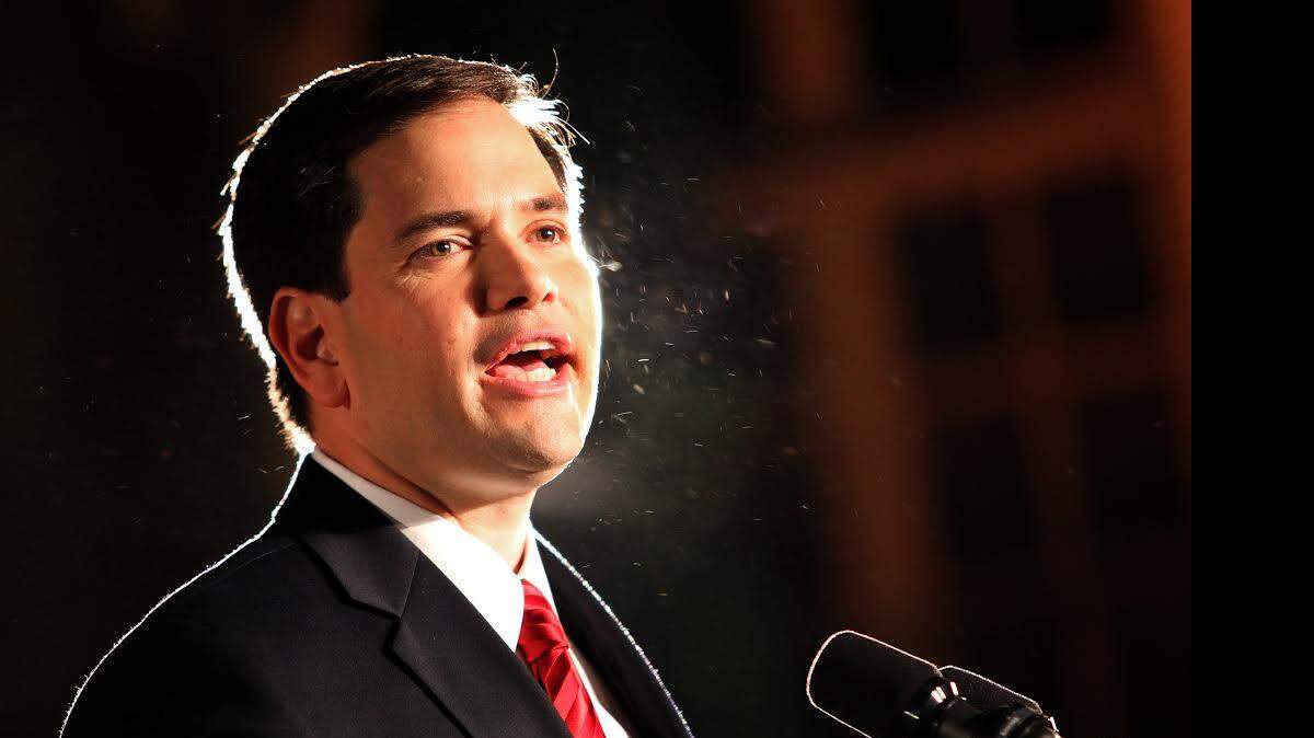 Foto de archivo. Marco Rubio  durante un discurso en el Biltmore Hotel de Coral Gables. 