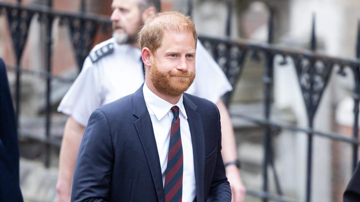 El príncipe Harry, duque de Sussex, llega a los Tribunales Reales de Justicia para apelar sobre la reducción de su seguridad.
