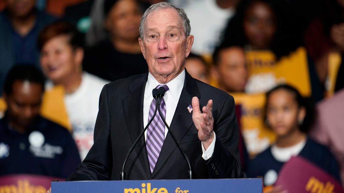 El precandidato presidencial demócrata y ex alcalde de Nueva York, Michael Bloomberg, lanza el plan de campaña “Mike for Black America” (Mike por los americanos negros), el jueves 13 de febrero de 2020, en Houston.