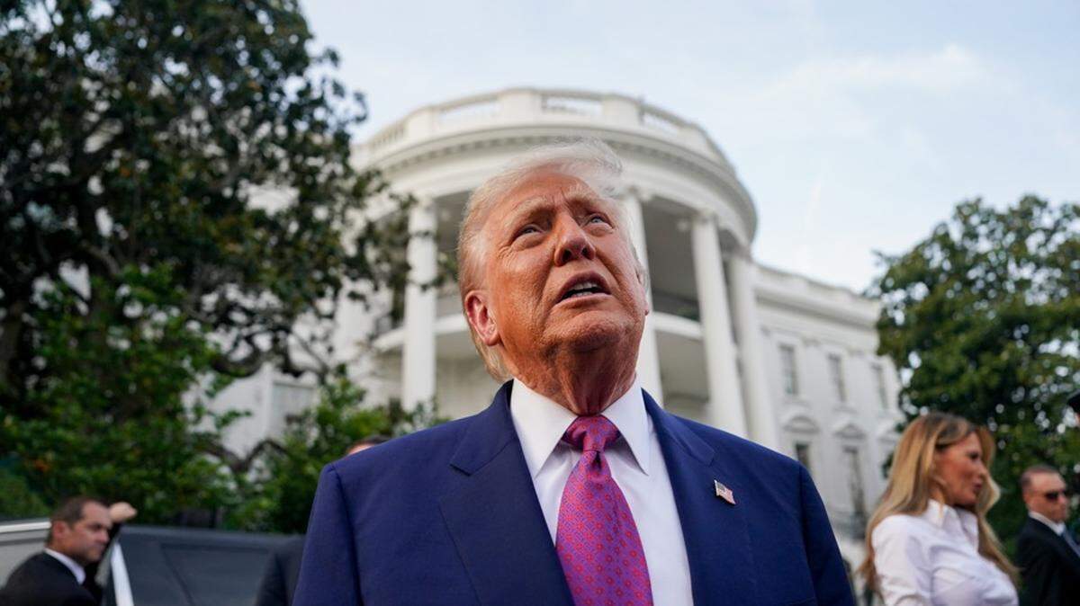 El presidente de Estados Unidos, Donald Trump, durante el picnic del Congreso en el jardín sur de la Casa Blanca en Washington. EFE/EPA/ALEXANDER DRAGO / POOL
