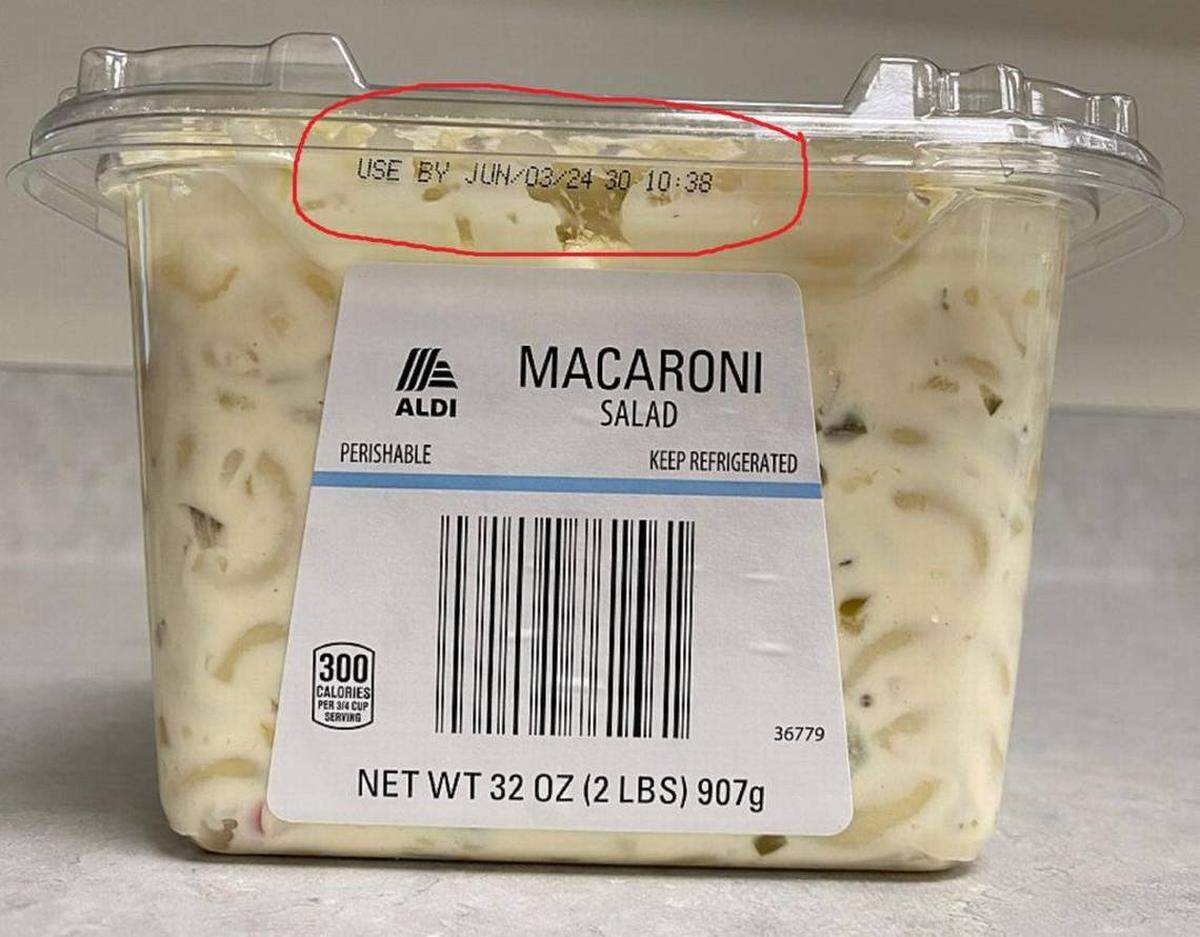 Ensalada de macarrones de las tiendas Aldi.