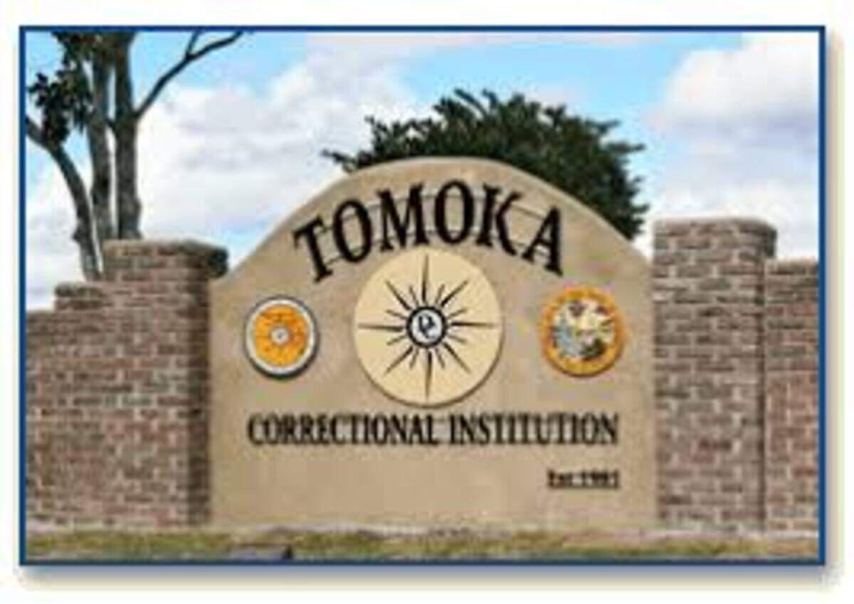 La entrada de la Institución Correccional Tomoka en la Florida.