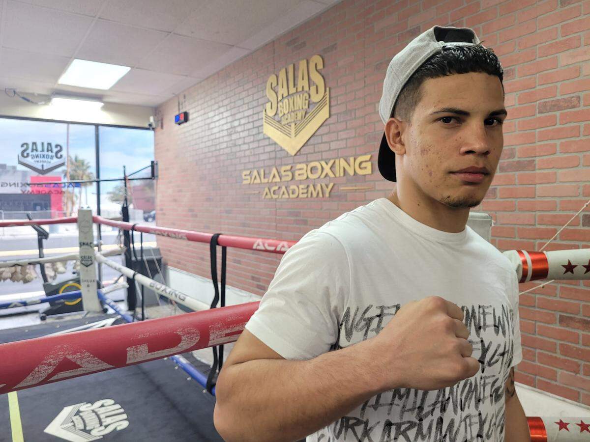 Ariel Pérez dejó una tremenda impresión en su debut en los Estados Unidos el 28 de enero ante Drew Correll.