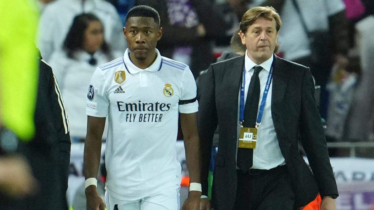 Foto de archivo. El defensor del Real Madrid David Alaba recibió insultos racistas en redes sociales tras votar por Lionel Messi en los premios The Best, por delante de su compañero en el equipo blanco Karim Benzema.