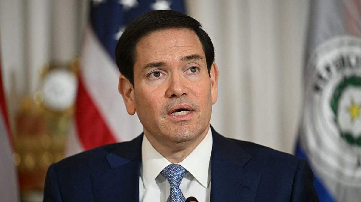US Secretary of State Marco Rubio speaks during a meeting with Paraguay's Foreign Minister Ruben Ramirez Lezcano at the State Department in Washington, DC on December 15, 2025. (Photo by Jim WATSON / AFP via Getty Images)