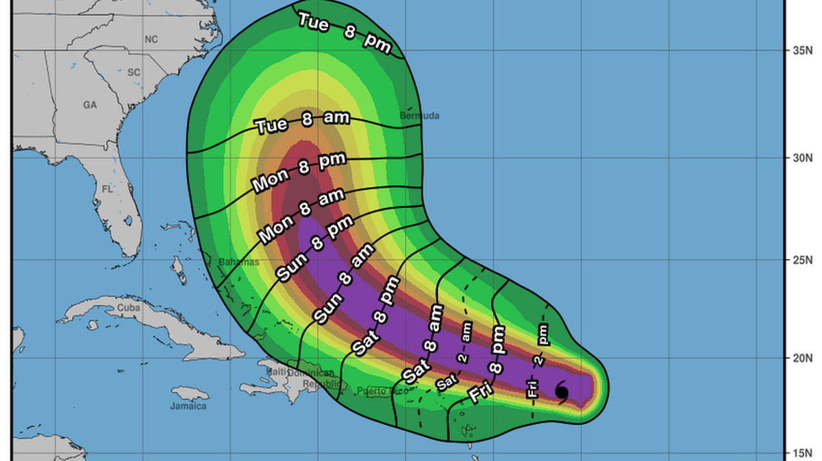 No se espera que los fuertes vientos del huracán Erin lleguen a Florida, pero probablemente sí lo harán los oleajes. NHC