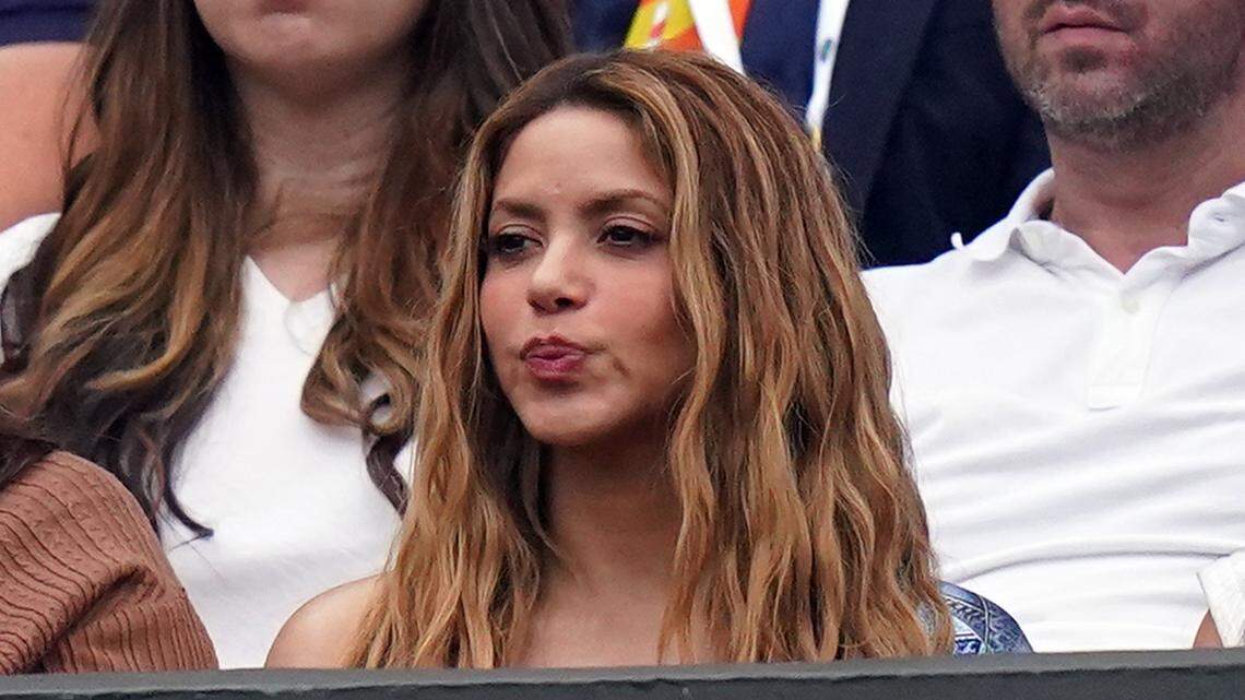 Shakira attends Wimbledon 2023.