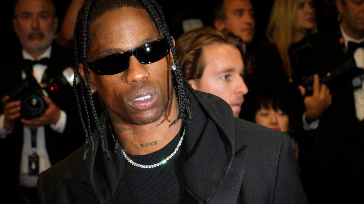 Travis Scott attends the after-party for “The Idol” during the 76th annual Cannes Film Festival at Palm Beach on May 22, 2023 in Cannes, France.