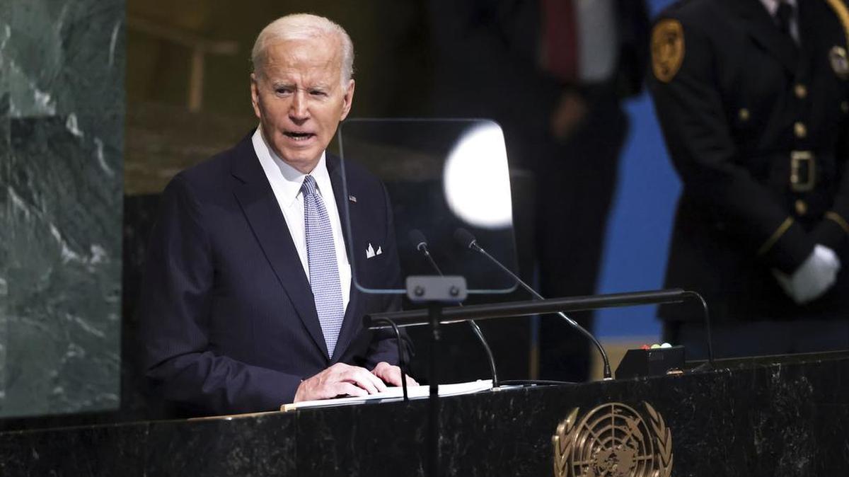El presidente Joe Biden se dirigió a una sesión de la Asamblea General de la ONU el miércoles 21 de septiembre de 2022.