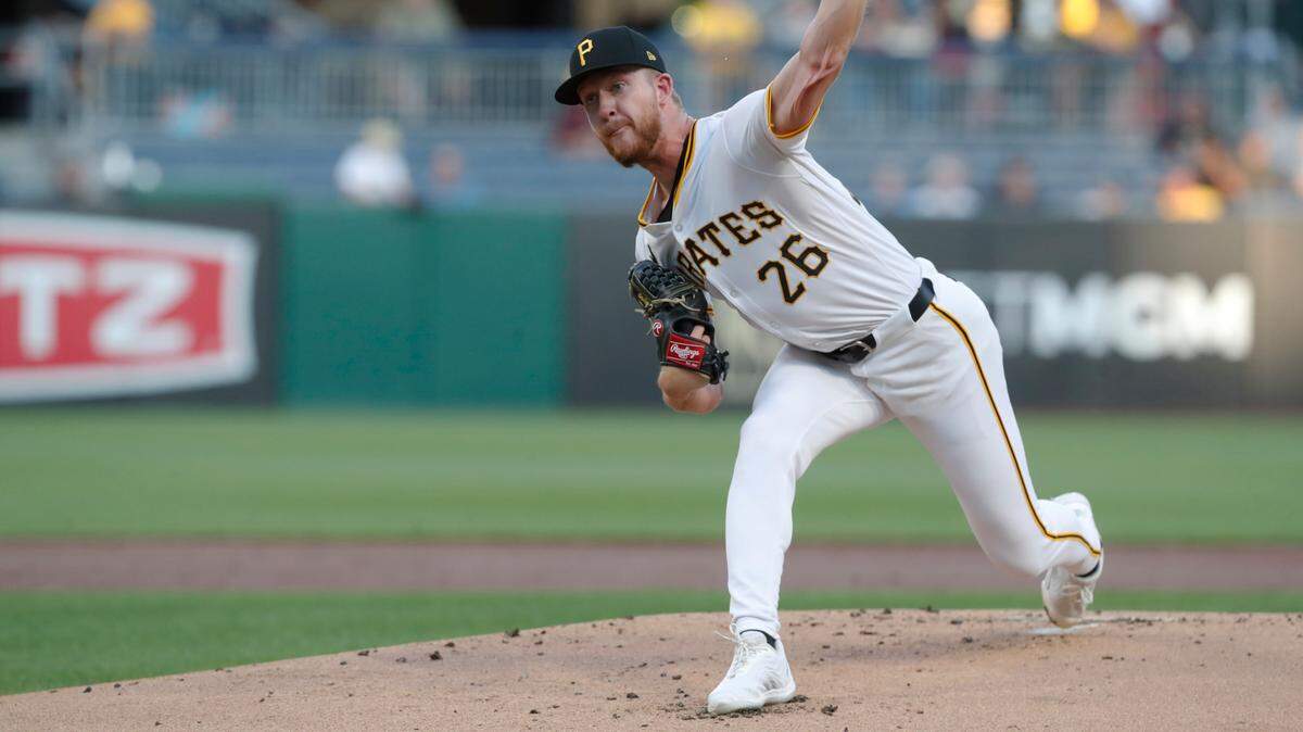 El abridor de los Marlins Bailey Falter trabajó siete entradas y un tercio y permitió dos hits a la tanda de los Marlins de Miami, en el partido celebrado el 11 de septiembre de 2024 en Pittsburgh.